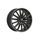 CMS C23 8X18 5/108 ET48 Diamond Rim Black