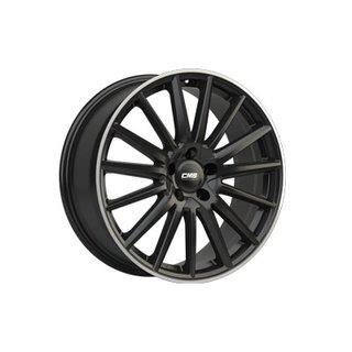 CMS C23 8X18 5/112 ET38 Diamond Rim Black