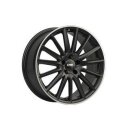 CMS C23 8X18 5/112 ET38 Diamond Rim Black