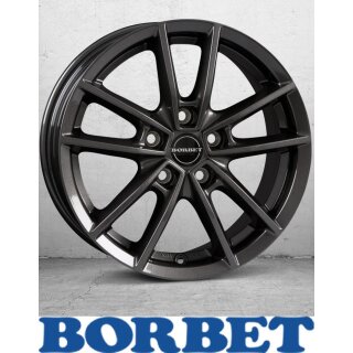 Borbet W 7,0X17 5/108 ET45 Mistral Anthracite Glossy