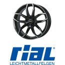Rial Lucca 8X20 5/114,30 ET48 Diamant-Schwarz Frontpoliert