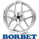 Borbet Y 7,0X16 5/100 ET38 Crystal Silver