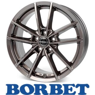 Borbet W 7,0X17 5/112 ET43 Mistral Anthracite Glossy