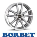 Borbet W 7,0X17 5/112 ET48 Crystal Silver