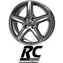 RC-Design RC24 6,5X16 4/100 ET38 Titan-Metallic lackiert