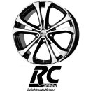 RC-Design RC17 8,5X20 5/114,30 ET38 Schwarz Front-poliert