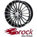 Brock B24 7X16 4/100 ET38 Schwarz Front-poliert