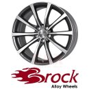 Brock B32 10,5X20 5/112 ET18 Himalaya-Grey Front-poliert