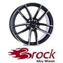 Brock B38 8X20 5/114,30 ET50 Schwarz Front-poliert