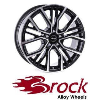 Brock B41 10,5X20 5/130 ET64 Schwarz Front-poliert