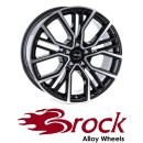 Brock B41 10X21 5/112 ET20 Schwarz Front-poliert