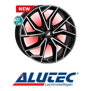 Alutec ADX.02 7x17 5/112 ET40 Diamant-Schwarz Frontpoliert