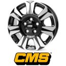 CMS C31 6,5x17 5/118 ET60 Diamant Schwarz Glanz