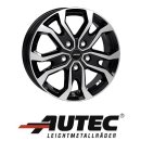 Autec Kiso 7x17 5/130 ET62 Schwarz poliert