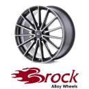 Brock B43 8x20 5/108 ET40 Schwarz Front-poliert