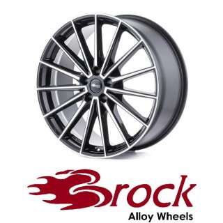 Brock B43 8x20 5/108 ET48,5 Schwarz Glanz Voll Poliert
