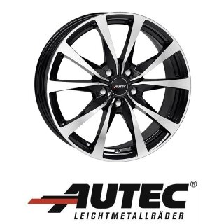 Autec Brixen 7x18 5/112 ET43 Schwarz poliert