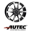 Autec Brixen 7x18 5/112 ET43 Schwarz poliert