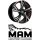 MAM RS5 7x16 5/100,0 ET38 Black Frontpoliert Red Inside
