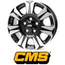 CMS C31 6,5x17 5/130,0 ET60 Diamant Schwarz Glanz