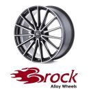 Brock B43 10x21 5/120 ET44.5 Schwarz Glanz Voll-Poliert
